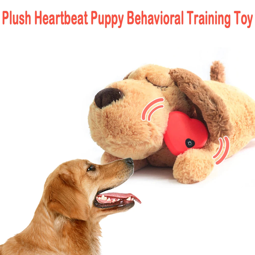 Plush Heartbeat Puppy Behavioral Training Toy Plush