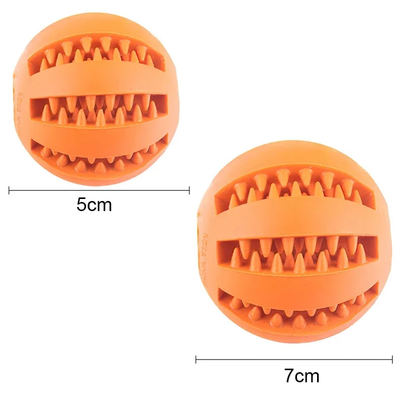 Elasticity Puppy Chew Toy, Tooth Cleaning, Rubber Food Ball