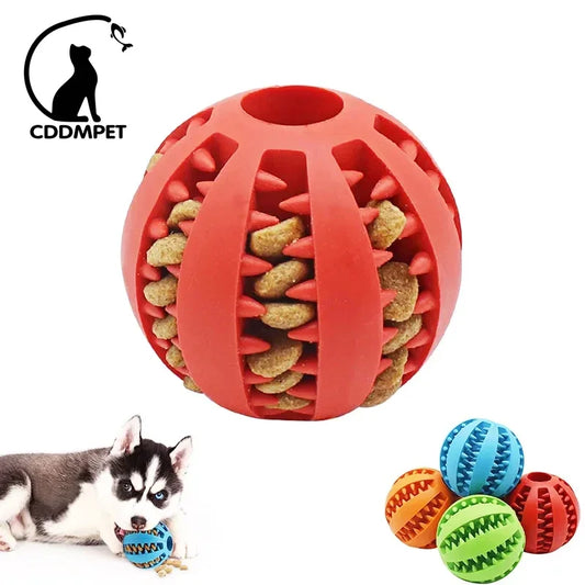 Elasticity Puppy Chew Toy, Tooth Cleaning, Rubber Food Ball