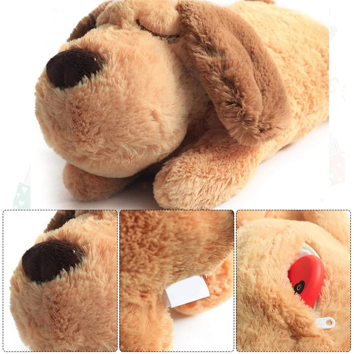 Plush Heartbeat Puppy Behavioral Training Toy Plush