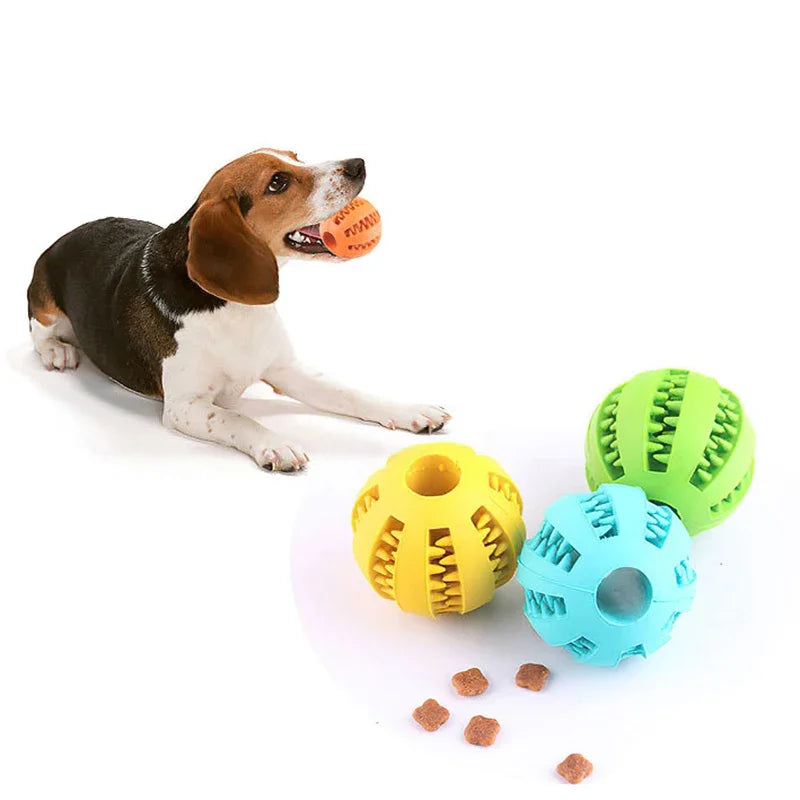 Elasticity Puppy Chew Toy, Tooth Cleaning, Rubber Food Ball