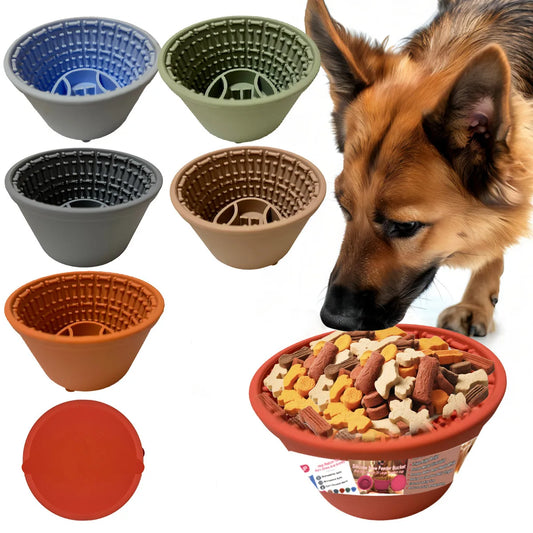 Pet Silicone Slow Food Bowl Multi functional